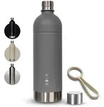 VIOK 1,3 L Edelstahlflasche f&uuml;r Aarke Carbonator 3, Smeg, Brita Wassersprudler...