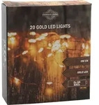 Drahtbeleuchtung Kupfer mit Gold LED 20 LED / 100cm - Gold