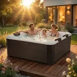 Miweba MSpa Outdoor Whirlpool Frame Tribeca | 6 Personen - App Steuerung -...