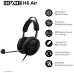 Sony INZONE H6 Air, Kabelgebunden, Gaming, 5 - 80000 Hz, 199 g, Kopfh&ouml;rer, Schwarz -