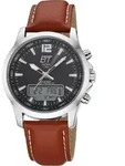 ETT EGA-11713-21L Herrenuhr Funk-Solar Professional Worldtimer Braun - Schwarz