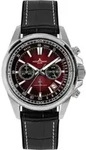 Jacques Lemans 1-2117ZP Herrenuhr Chronograph Liverpool Schwarz/Rot - Rot