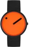 PICTO Uhr Ocean Ghost Net, recyceltes Kunststoffarmband schw - Schwarz