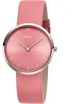 Boccia Damen Armbanduhr 3309-13 Trend Lederband lachsrosa - Rosa