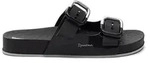 Ipanema Flip-Flops Schwarz mit offener, abgerundeter Zehenpartie und ca. 3 cm Plateau