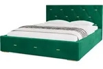 Polsterbett Golden Premium 140x200 cm, Bett mit Kopfteil, Doppelbett mit Bettkasten
