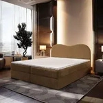 Masseno Boxspringbett FLUVIA N 180x200 cm Komplett-Set mit Bonell Matratze und