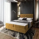 Masseno Boxspringbett ROKIS 180x200 cm Komplett-Set mit Bonell Matratze und Topper,