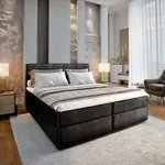Masseno Boxspringbett PELLIO 140x200 cm Komplett-Set mit Bonell Matratze und Topper,