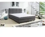 Boxspringbett Boxbett Glenn 2 Tablet Hotelbett 140x200 Bett Topper Grau - Grau