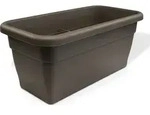 XXL Pflanztrog 80x39 cm taupe, aus langlebigem Kunststoff (PP), ca. 65l, mit