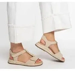 ara Damen Klassische Sandalen 1234810-08 Farbe: Beige Gr&ouml;&szlig;e: 37 - Beige - 37