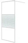 vidaXL Duschwand f&uuml;r Begehbare Dusche Wei&szlig; 90x195 cm ESG-Klarglas - Wei&szlig;