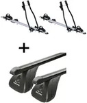 2x Fahrradtr&auml;ger SAGITTAR + Stahl Dachtr&auml;ger Aurilis VDP kompatibel mit f&uuml;r