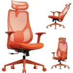 SENSE7 Moyo Ergonomischer B&uuml;rostuhl Schreibtischstuhl Orange 3D-Armlehnen