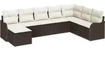 vidaXL Gartensofa-set Braun Poly-Rattan - Braun