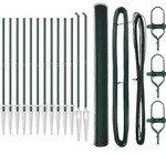 vidaXL Schwei&szlig;drahtzaun mit Spikes 25 x 1,5 m (B x H) - Gr&uuml;n