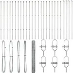 vidaXL Ground Fix Geschwei&szlig;ter Drahtzaun 50 x 1 m (B x H) - Silber