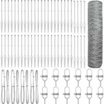 vidaXL Schwei&szlig;drahtzaun mit Spikes 100 x 1 m (B x H) - Silber