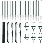 vidaXL Schwei&szlig;drahtzaun mit Spikes 50 x 1,4 m (B x H) - Gr&uuml;n