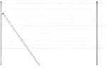 vidaXL Ground Fix Geschwei&szlig;ter Drahtzaun 50 x 1,2 m (B x H) - Silber