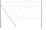 vidaXL Ground Fix Geschwei&szlig;ter Drahtzaun 25 x 1 m (B x H) - Silber