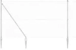 vidaXL Schwei&szlig;drahtzaun mit Spikes 25 x 1,5 m (B x H) - Silber