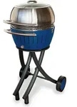 LotusGrill XL Gartengrill Set Tiefblau - Grillwagen mit Grillhaube XL Edelstahl...