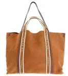 Ted Baker Leder Laurrel Suede Webbing Detail Large Shopper Brown hellbraun -