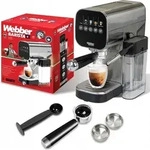WEBBER H5 BARBOSA, Espressomaschine, 1 l, Gemahlener Kaffee, 1350 W, Schwarz,