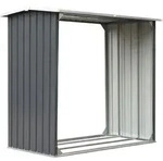 vidaXL Brennholzlager Verzinkter Stahl 172 x 91 x 154 cm Grau