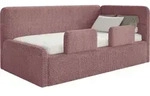 Selsey Fanko &ndash; Kinderbett 90x200 cm mit Rausfallschutz, Matratze, Kopfteil...