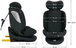Kinderkraft I-GROW 2 PLUS, Kindersitz 0-36 kg, I-SIZE 40-150 cm, 360 grad...