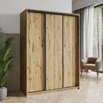Masseno Schiebet&uuml;renschrank NISSE 150/205/60 cm Kleiderschrank mit Schubladen