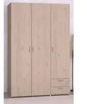 Kleiderschrank "Enjour" in Eiche Dreht&uuml;renschrank 3-t&uuml;rig 120 cm, 5...
