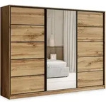 Masseno Schiebet&uuml;renschrank PINA 235/205/58 cm Kleiderschrank mit 4 Schubladen