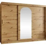 MIRJAN24 Kleiderschrank Selfie 250, Schwebet&uuml;renschrank mit zwei...
