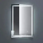 dopporo Badspiegel mit Beleuchtung 50x70cm LED Badezimmerspiegel Wandspiegel...