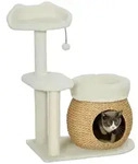 PawHut Kratzbaum 79 cm Katzenbaum mit Katzenh&ouml;hle f&uuml;r Katzen bis 5 kg...