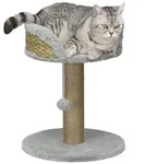PawHut Kratzbaum klein, 49 cm Katzenbaum, Katzenkratzbaum mit Spielball, Kaffee...