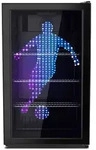 PKM GKS83FC1 Flaschenk&uuml;hlschrank WM Fu&szlig;baller LED Motiv, 89 Liter Nutzinhalt,