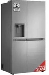 LG GSBC40PYPE, Freistehend, Amerikanische T&uuml;r, Silber, 2 T&uuml;r(en), Prime Silver,