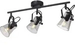 JUST LIGHT LED Deckenlampe TINULA Industrie Design, Spots schwenkbar schwarz