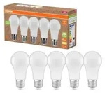 5 x Osram LED A60 Birnen 14W = 100W E27 matt 1521lm warmwei&szlig; 2700K recycelter