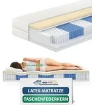 AM Qualit&auml;tsmatratzen | Premium Latex-Taschenfederkernmatratze - 160x200 cm -...