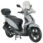 Motorroller Libero 125 ccm 90 km/h 16-Zoll grau-schwarz inkl. Topcase und...