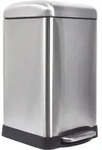 G&uuml;nstiger Tret-M&uuml;lleimer aus Metall, geruchsdicht f&uuml;r K&uuml;che, Silber, 20 l 45,5cm