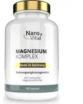 NaroVital Magnesium Komplex | 180 Kapseln | mit 5 Magnesiumformen | 3 Monate Vorrat 