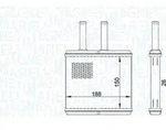 MAGNETI MARELLI 350218437000 W&auml;rmetauscher Innenraumheizung K&uuml;hler f&uuml;r TOYOTA