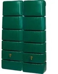 2x 330L GRAF SLIM Wandtank SET dunkelgr&uuml;n inkl. Verbinder 1820x580x370cm